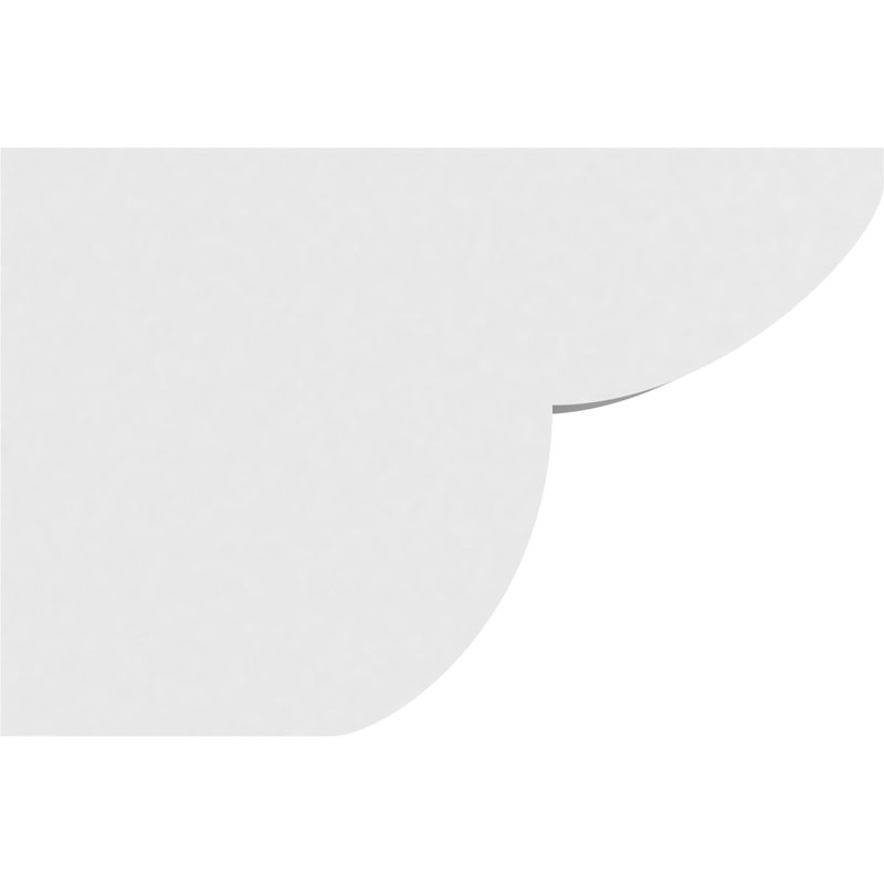 4"W x 8"H x 12"L Standard Crestline Architectural Grade PVC Rafter Tail, 8"H x 4"W x 12"D