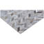 Mosaic Leather Hand Woven Cowhide Chevron Area Rug-40096214
