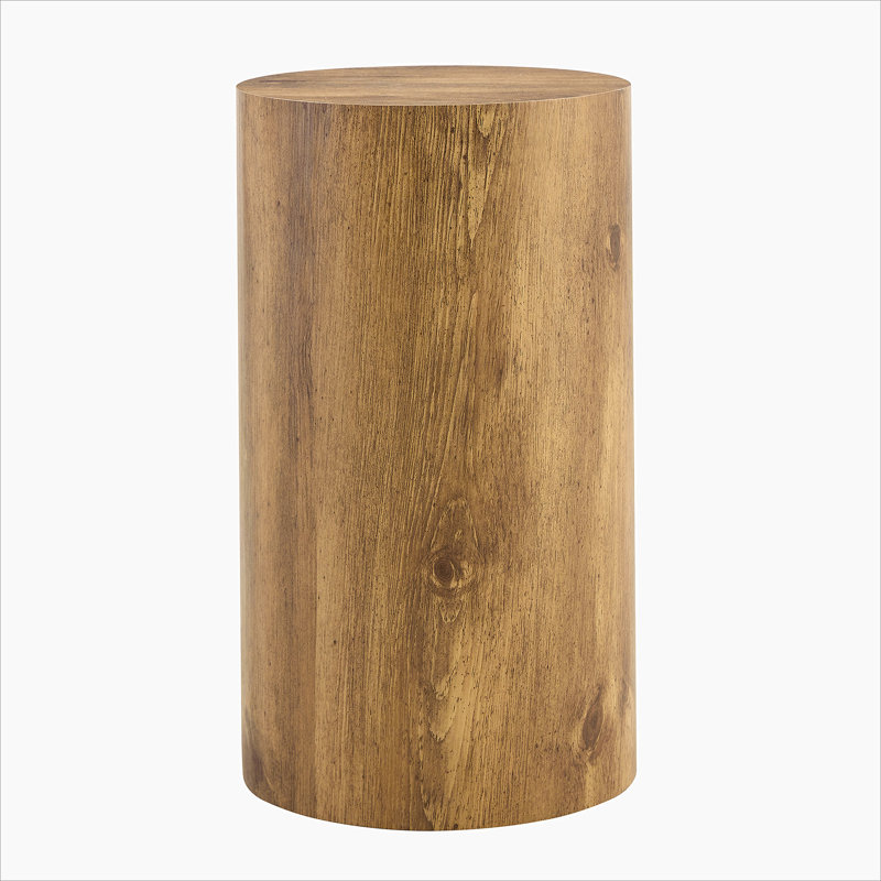 Indoor End Table, Small Round Coffee Table For Living Room,One piece, 21.6" H x 11.8" W x 11.8" D