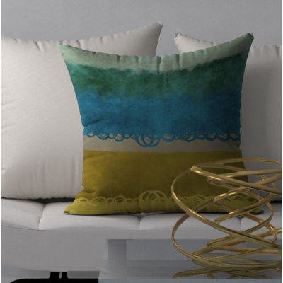 Housse de coussin carrée décorative et détrempe chic