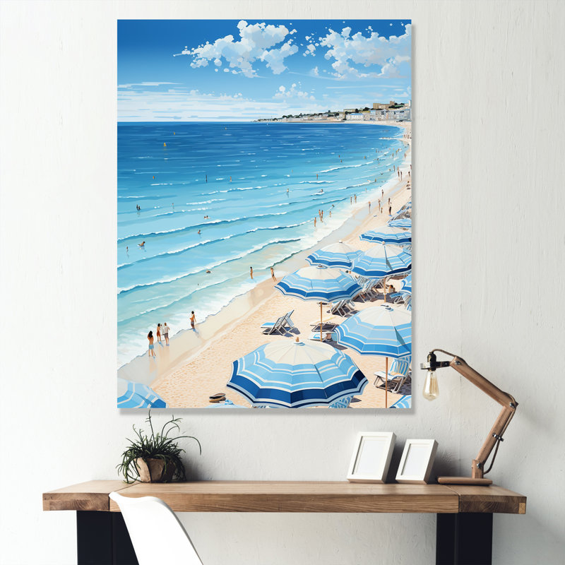 «French Coast Cannes Harmony», reproduction sur toile, Toile tendue, H 20 po x l 12 po x P 1 po