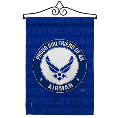 Ensemble de drapeaux 18,5 x 13 po Pride Girlfriend Airman