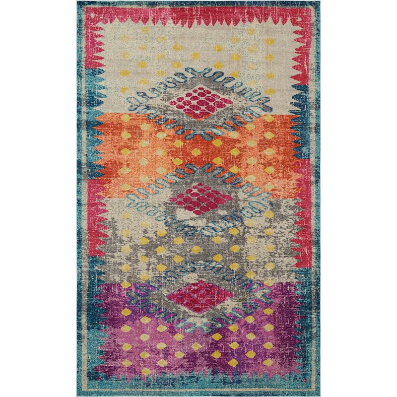 Abstract Indoor Rug, Rectangle 10'6" x 16'5"