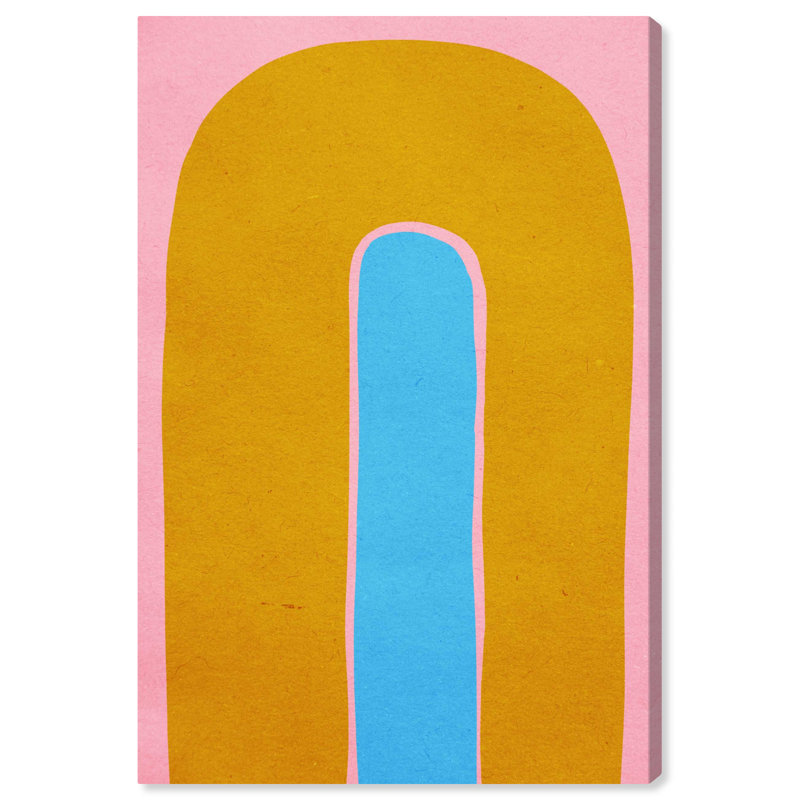 Colorful Modern Abstract Geometric Canvas Wall Art, 24" x 36"