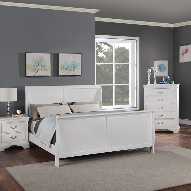 Ensemble de lit de style contemporain 1pc, Très grand lit