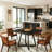 Square Coffee Table,Rustic Dining Table,Classic Kitchen Table,Small Conference Table(Only Table)