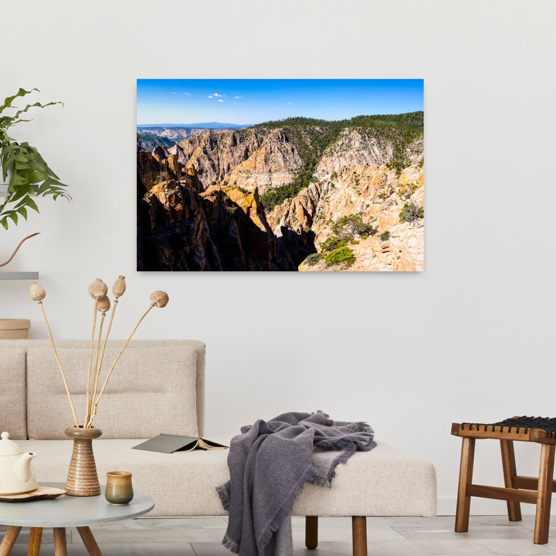 View from Hells Backbone Road near Escalante and Boulder Garfield County Utah USA 1 Piece Wrapped Canvas Wall Art