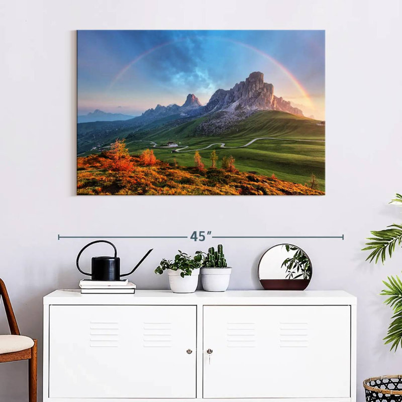 Rainbow Over The Alps, 26" H x 39" W