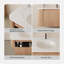 Meuble-lavabo mural 36 po avec comptoir, lavabo en céramique Arcora