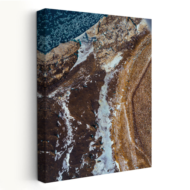 Islande vue du dessus II, H 60 po x l 40 po