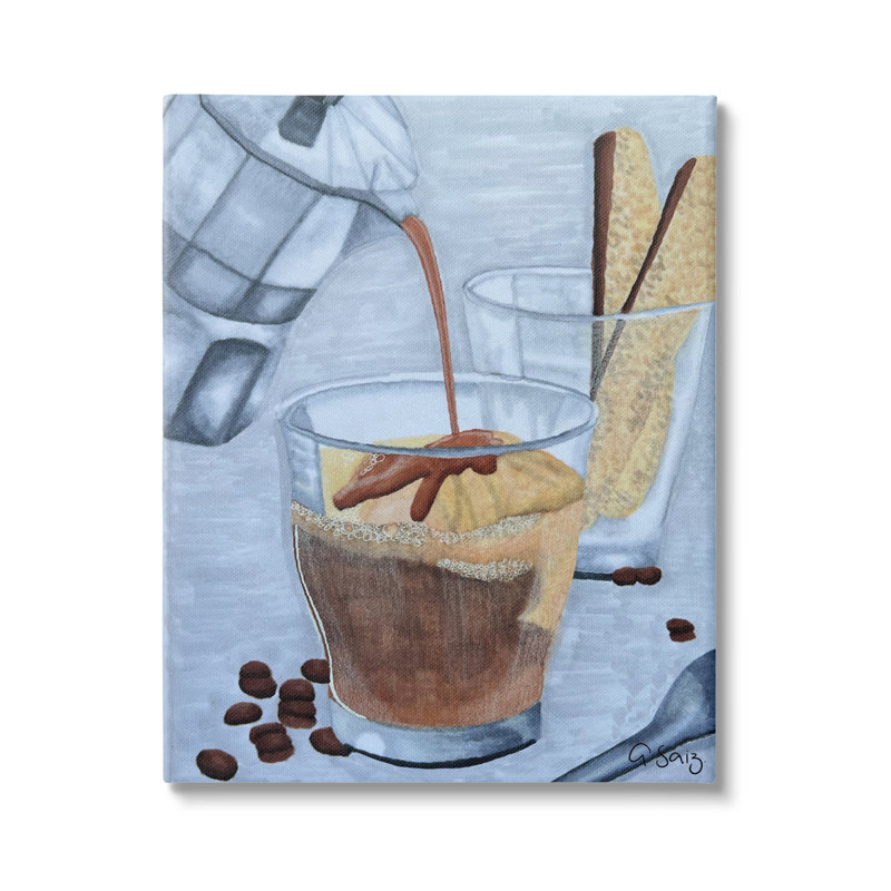 Peinture sur toile Decadent Dessert Espresso, H 20 po x l 16 po x P 1,5 po