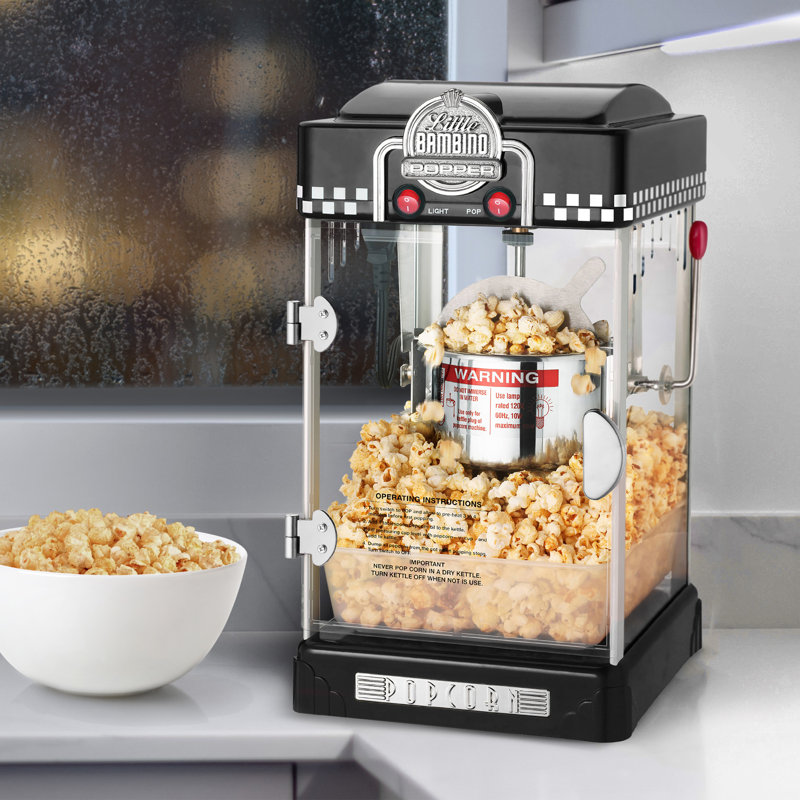 2,5 oz. Great Northern Popcorn Machine à maïs soufflé rétro, Noir
