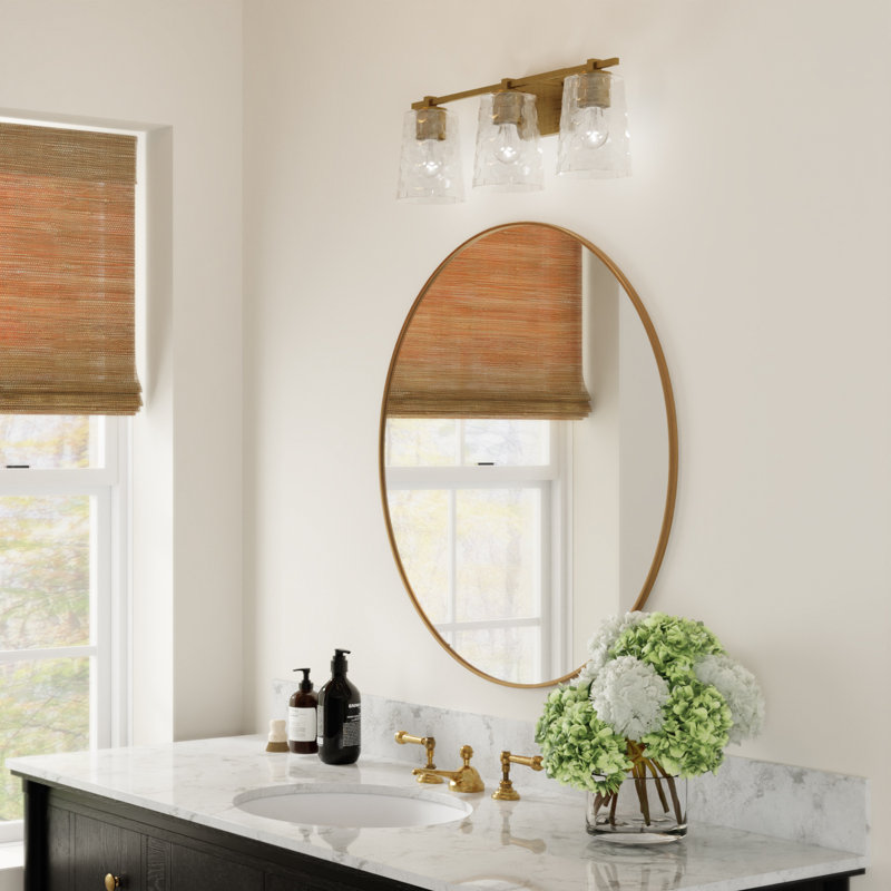 Burke 3 - Light Dimmable Vanity Light, Brass