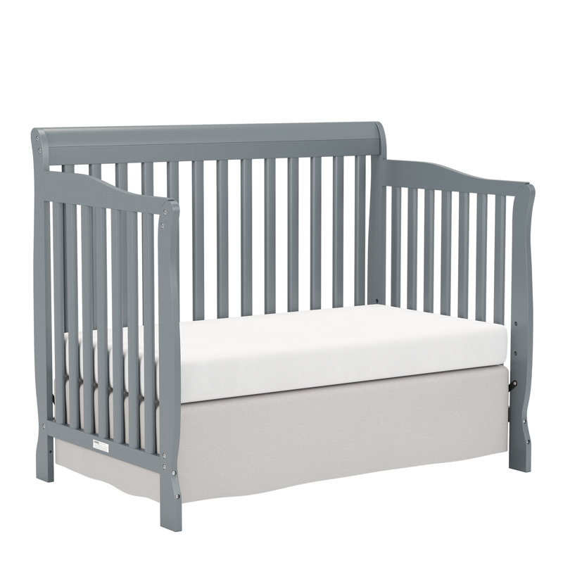 Lit de bébé convertible 5-en-1, Gris acier