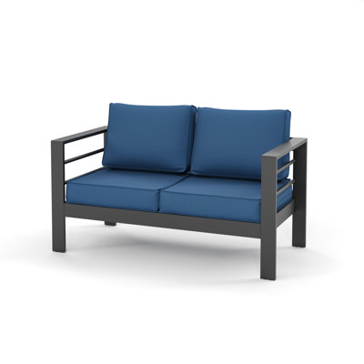 Aluminum Loveseat With Cushion