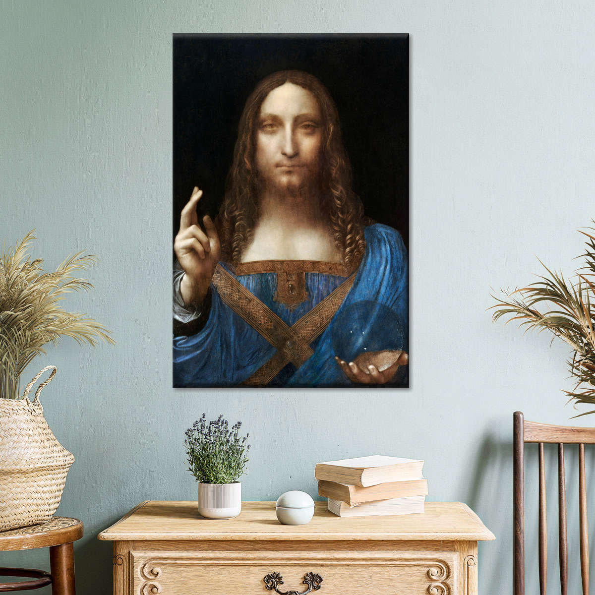 Charlton Home® Salvator Mundi On Canvas Print | Wayfair