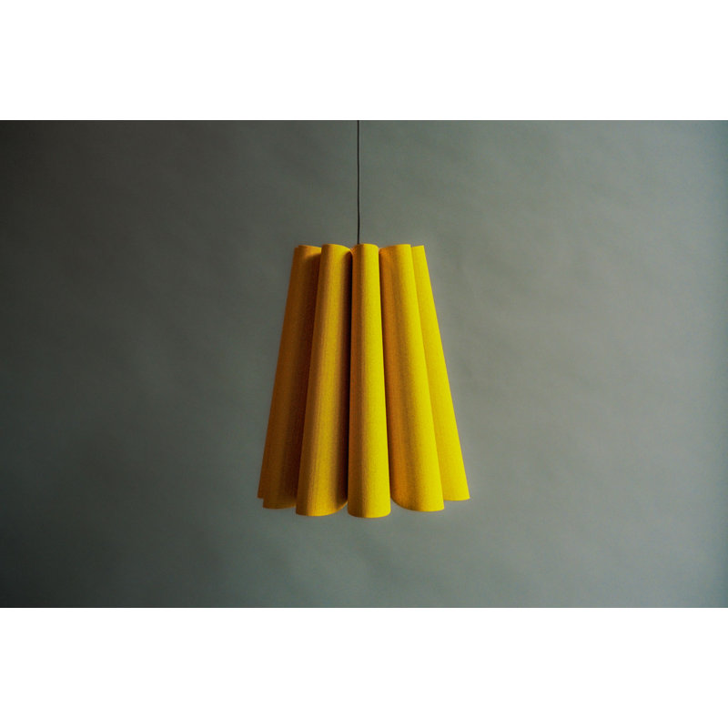 Luminaire suspendu 1 lumière Olivia, Jaune