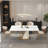 Luxury modern simple rectangular dining table sets-102484094