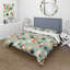 Ensemble de housse de couette Coral and Blue Elegant Polka Dots Bliss-1402916143