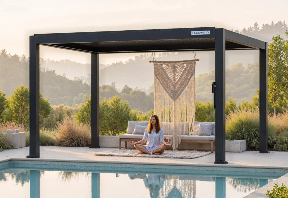 Under this canopy, find your retreat and savor a moment of pure tranquility