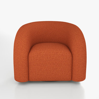 Upholstered Swivel Barrel Chair