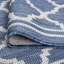 Tapis bleu à tissage plat Danesfield-633282724