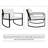 Ruthee 3 Piece Rattan Seating Group with Cushions