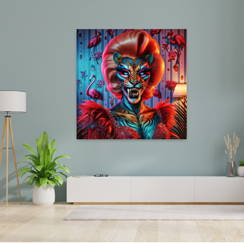 Art contemporain, art contemporain surréel, H 48 po x l 48 po