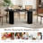 70.8"  Oval Dining Table For 6-8 People, Long Large Kitchen Table With Thick Sturdy Wooden Base, Farmhouse Dining Room Table For For Kitchen, Living Room, Office,black-1645343185