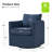 Nicha 29"W Modern Farmhouse Slipcovered Swivel Barrel Chair-1884077644