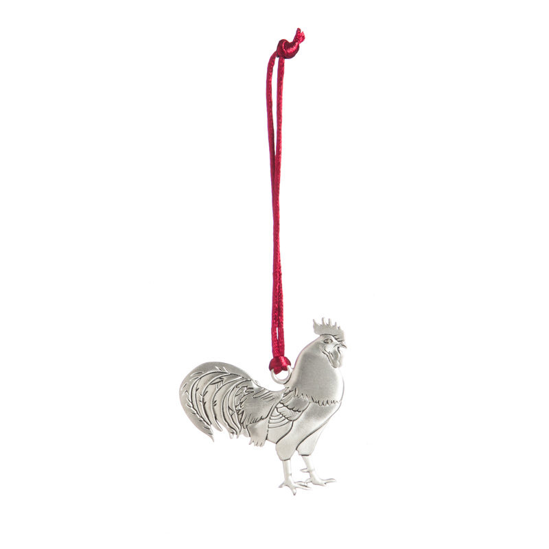 Ensemble d’ornement figurine étain suspendue à la ferme 4 pièces