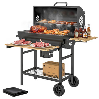 Outsunny 116cm W Charcoal Grill