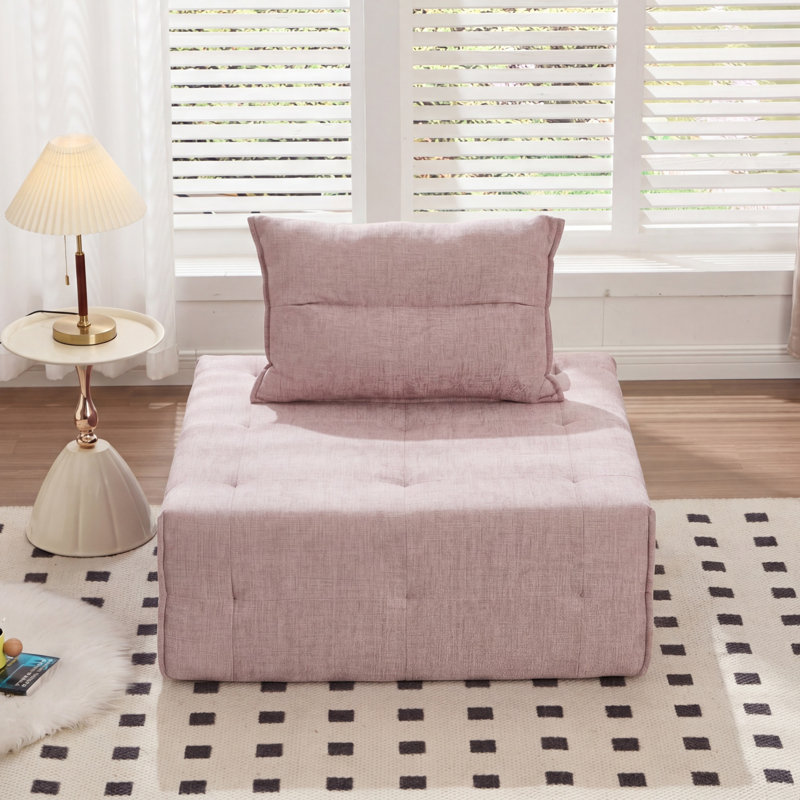 Canapé modulaire en chenille à assise profonde, dossier réglable, canapé compressé pour le salon, 1 pièce, PINK