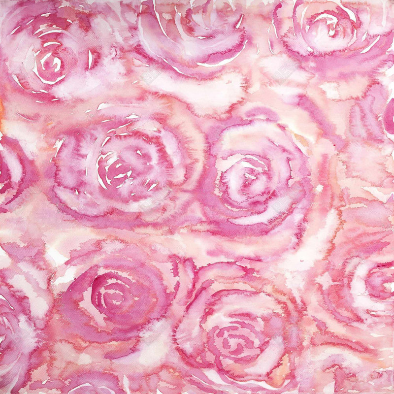 "Bouquet de roses à l'aquarelle"