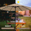 Parasol de marché avec manivelle à bouton-poussoir inclinable pour le jardin-1026773531
