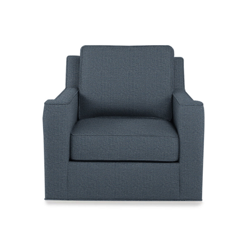 Colton Outdoor Swivel Lounge Chair, Navy Blue 71628L58