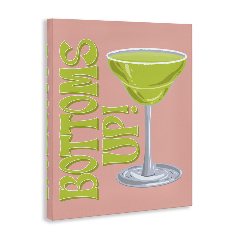  «Bottoms Up Cocktail» par Hey Bre! Creative Studio, H 20 po x l 16 po