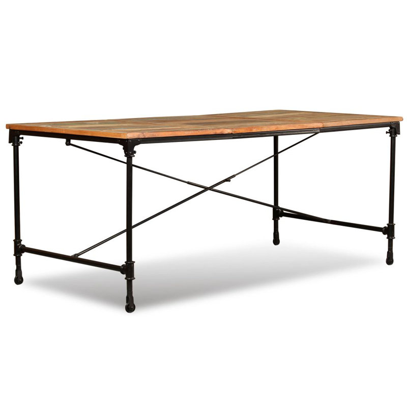 Michael Rectangular Wood Top Dining Table