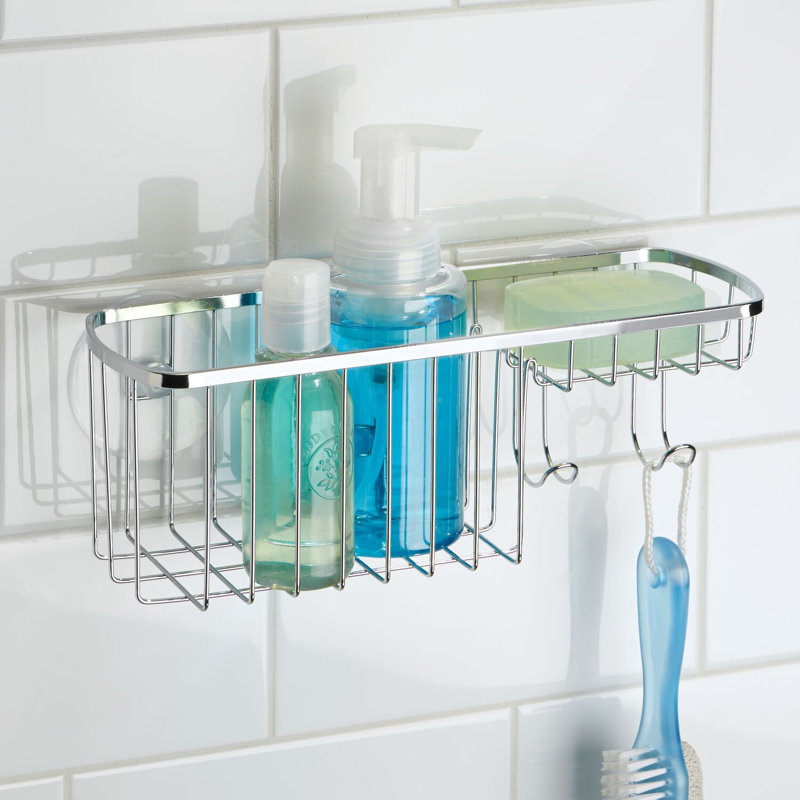 Panier de rangement combiné en acier inoxydable poli iDesign Gia - 11 po x 4,25 po x 4 po