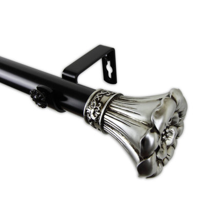 Shumaker Adjustable Single Curtain Rod