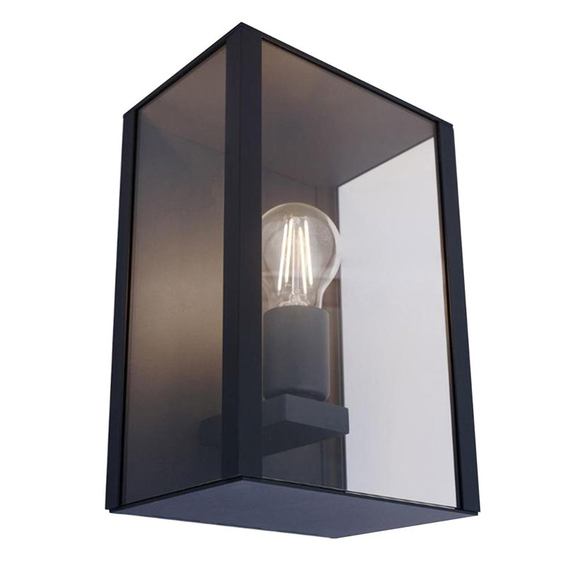 1 - Bulb 19 cm H Hardwired Integrated LED Outdoor Wall Lantern