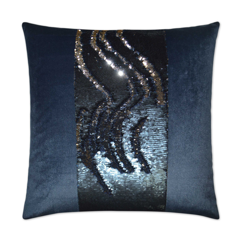 Hylee II Square Pillow Cover & Insert, Cobalt