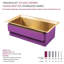 Évier de cuisine encastré, encastré, grille, crépine 33 po x 19 po x 11 po Transolor Studio-101228607