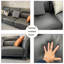 Canapé modulaire noir en cuir véritable-1053093488