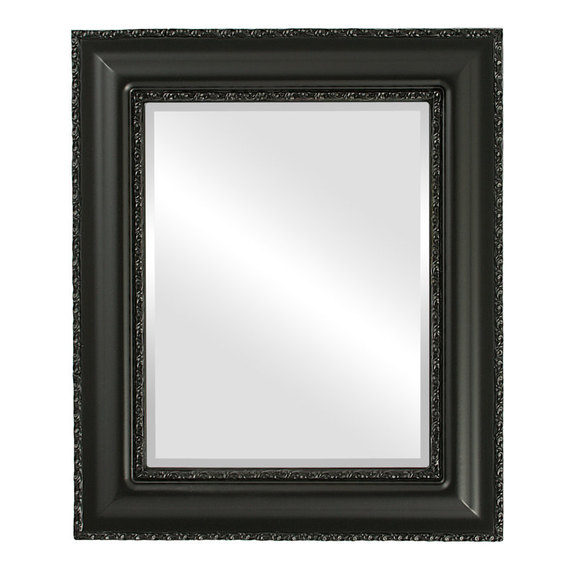 Schillinger Rectangle Mirror, Matte Black, 29" x 23"