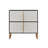 Storage Sideboard Buffet Cabinet With Metal Base Handles