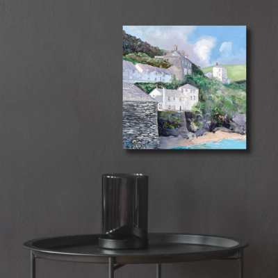  'Port Isaac' by Meredith Howse Acrylic Glass Wall Art, 12" x 12"