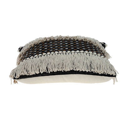 Parkland Collection Marley Transitional Black Throw Pillow