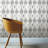 Fitzgerald Grey Ikat Diamond Wallpaper