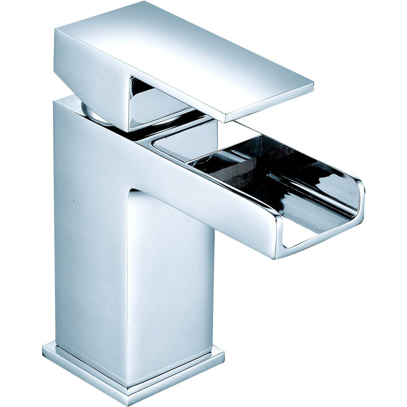 VeeBath Sheen Cloakroom Vanity Sink Unit & Waterfall Basin Mixer Tap